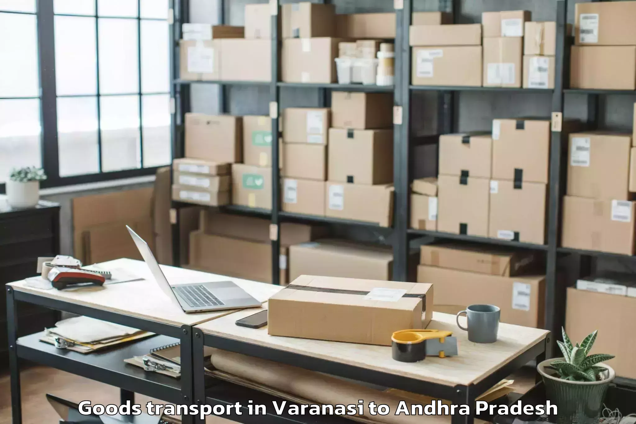 Book Varanasi to Janakavaram Panguluru Goods Transport